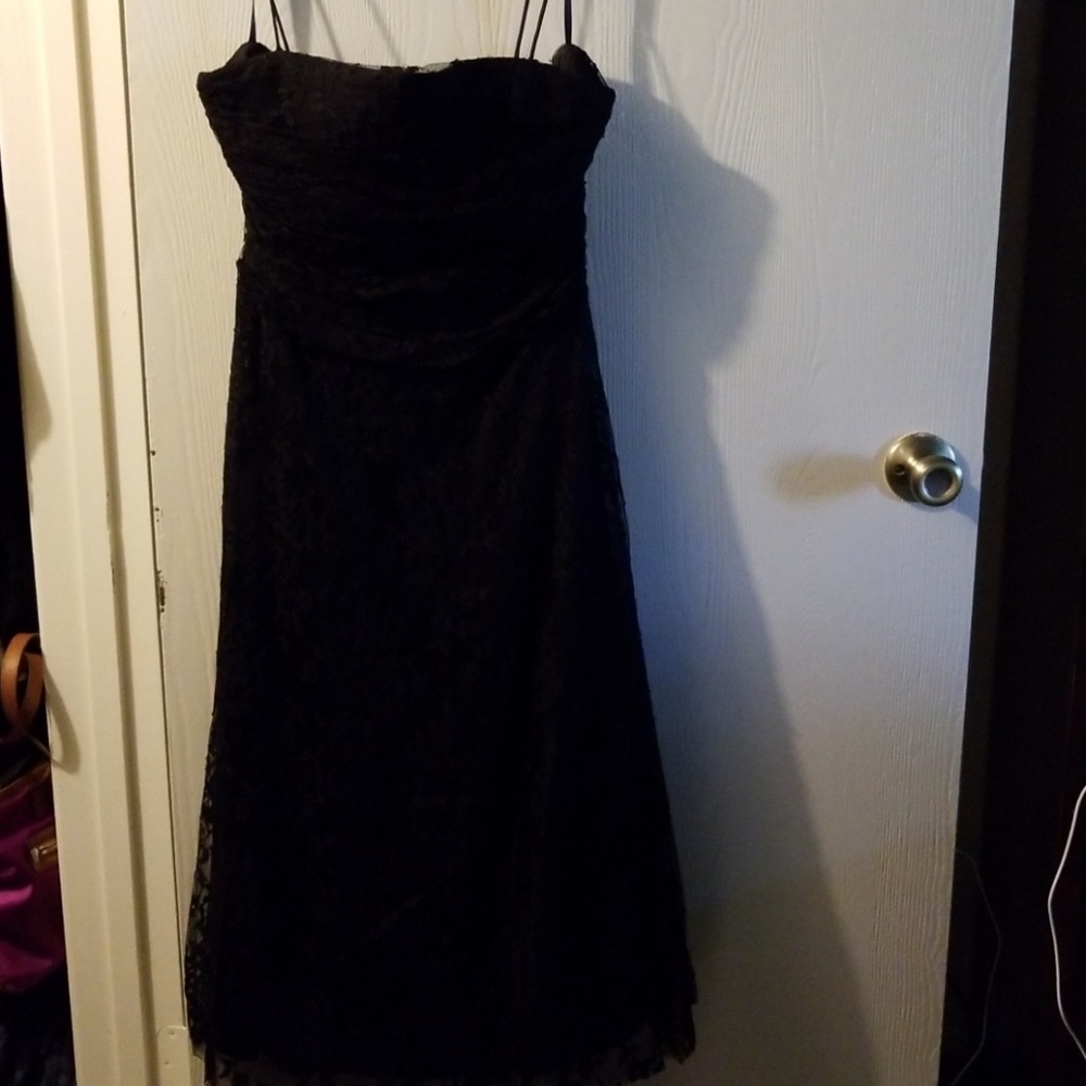black Lace Cocktail Dress